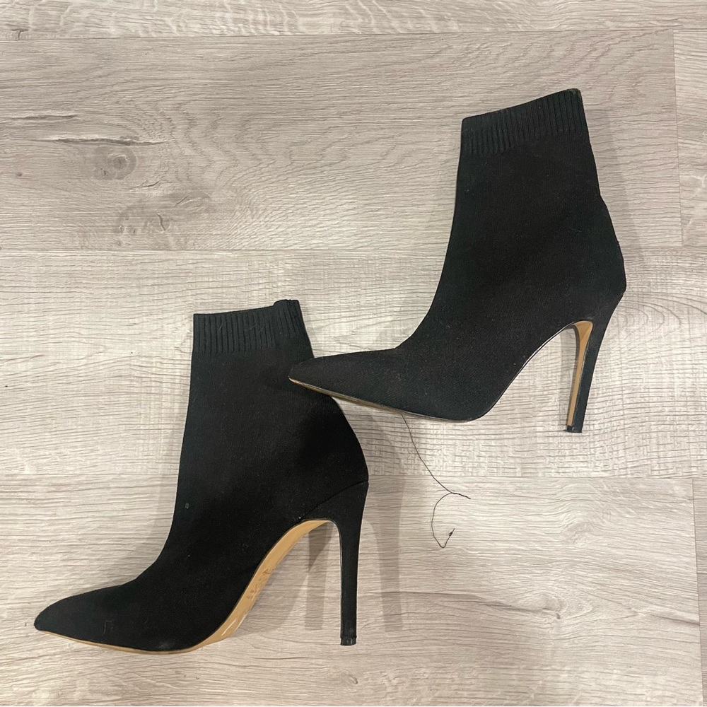 ALDO Elegant Black Stiletto Ankle Boots Size 8